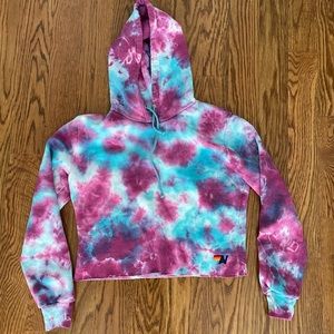 aviator nation tie dye sweatshirt size small